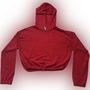 Mesh Hooded Crop Top